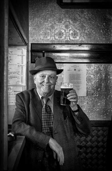 Man in Mill Hill Pub - Blackburn a Town and its People Photographic Study