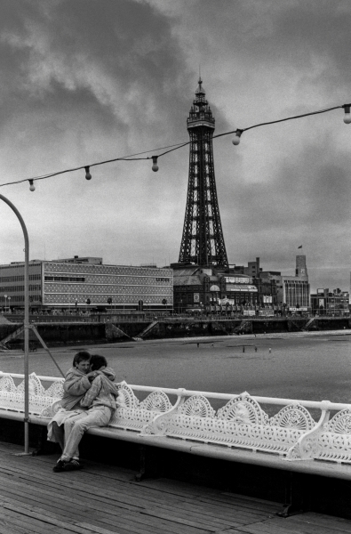 Young Couple on North Pier Blackpool 1988 From British Coastal Resorts - Photographic Essay by Chris Ball Young Couple on North Pier Blackpool 1988 From British Coastal Resorts - Photographic Essay by Chris Ball