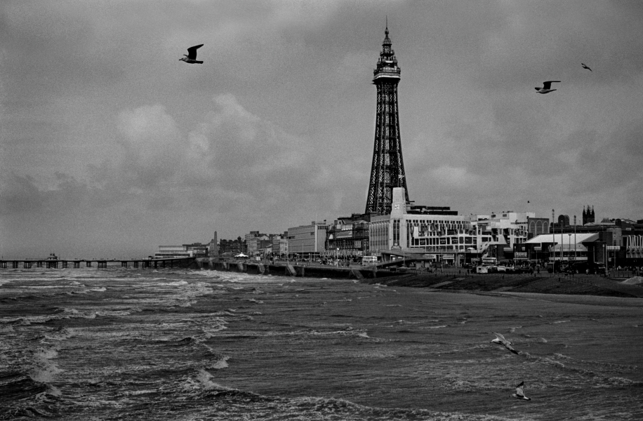 Blackpool Tower , from Central Pier, Blackpool 1990 - From British Coastal Resorts - Photographic Essay by Christopher John Ball Blackpool Tower , from Central Pier, Blackpool 1990 - From British Coastal Resorts - Photographic Essay by Christopher John Ball