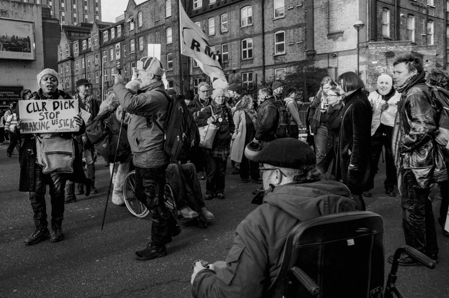 Boycott Workfare, DPAC and Mental Health Resistance Network - 4 March 2016 Road Block, Old Street, London - Photographs by Christopher John Ball Boycott Workfare, DPAC and Mental Health Resistance Network - 4 March 2016 Road Block, Old Street, London - Photographs by Christopher John Ball