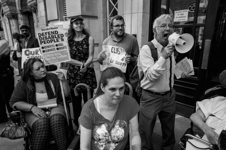 DPAC demonstration outside Department for Education, London. 4th September 2013 DPAC demonstration outside Department for Education, London. 4th September 2013