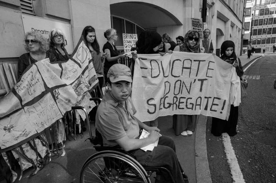DPAC demonstration outside Department for Education, London. 4th September 2013 DPAC demonstration outside Department for Education, London. 4th September 2013
