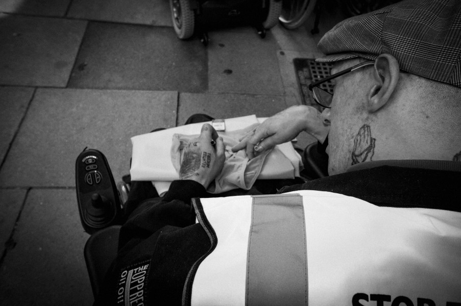 DPAC demonstration outside Department for Work and Pensions, London. 4th September 2013 Photographs by Christopher John Ball DPAC demonstration outside Department for Work and Pensions, London. 4th September 2013 Photographs by Christopher John Ball