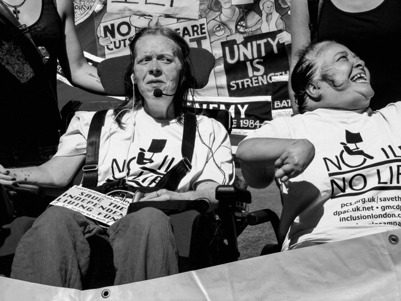 DPAC demonstration and road block, London 4th July 2014