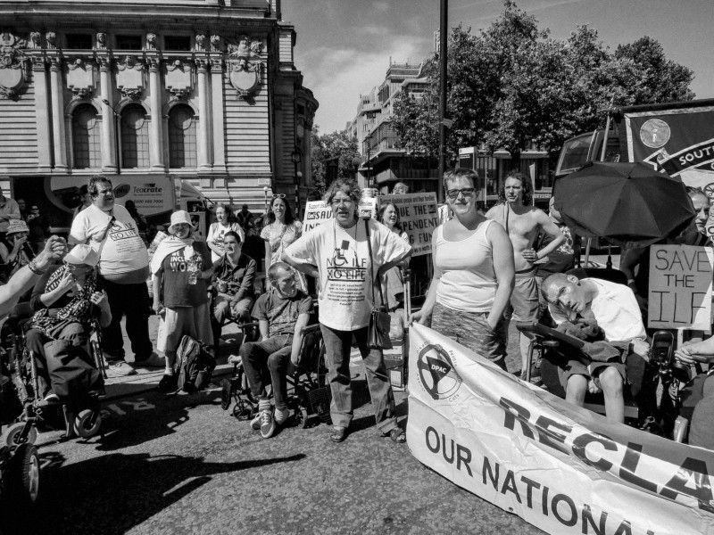 DPAC demonstration and road block, London 4th July 2014