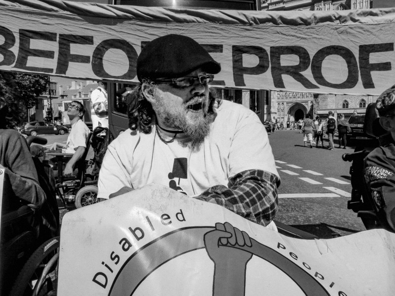 DPAC demonstration and road block, London 4th July 2014