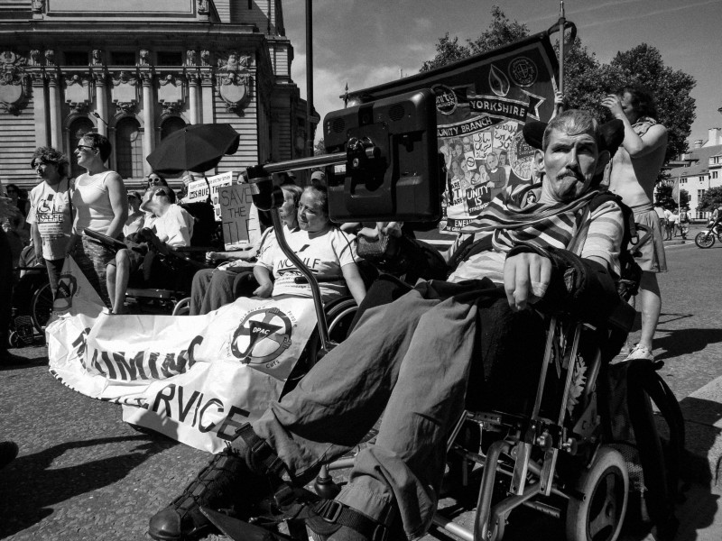 DPAC demonstration and road block, London 4th July 2014