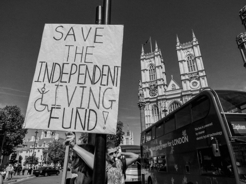 DPAC demonstration and road block, London 4th July 2014