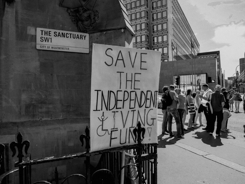 DPAC demonstration and road block, London 4th July 2014