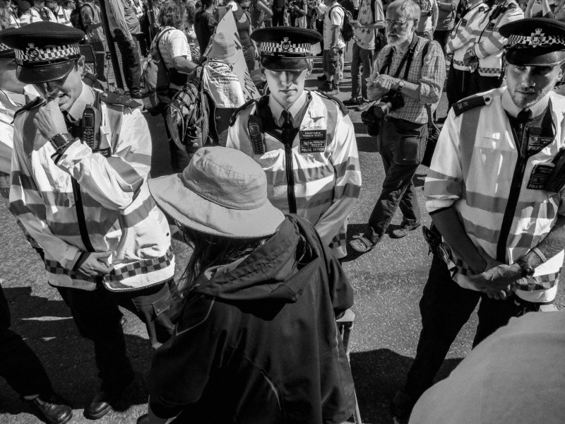 DPAC demonstration and road block, London 4th July 2014
