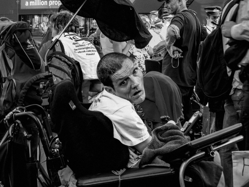 DPAC demonstration and road block, London 4th July 2014