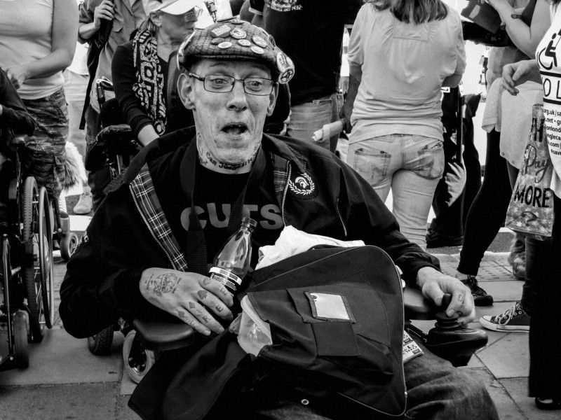 DPAC demonstration and road block, London 4th July 2014