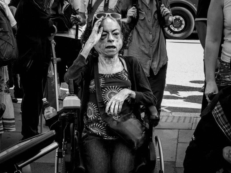 DPAC demonstration and road block, London 4th July 2014