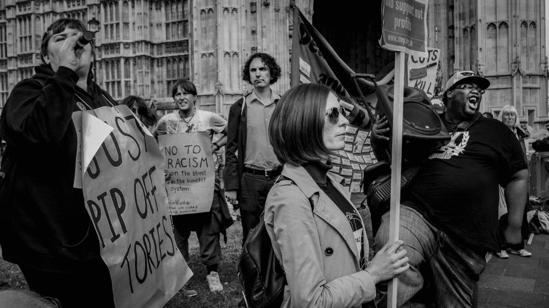 DPAC - PIP Fightback. Day of Action Against PIP. 13th July 2013, London. Part Three - Outside House of Commons, College Green. Photographs by Christopher John Ball DPAC - PIP Fightback. Day of Action Against PIP. 13th July 2013, London. Part Three - Outside House of Commons, College Green. Photographs by Christopher John Ball