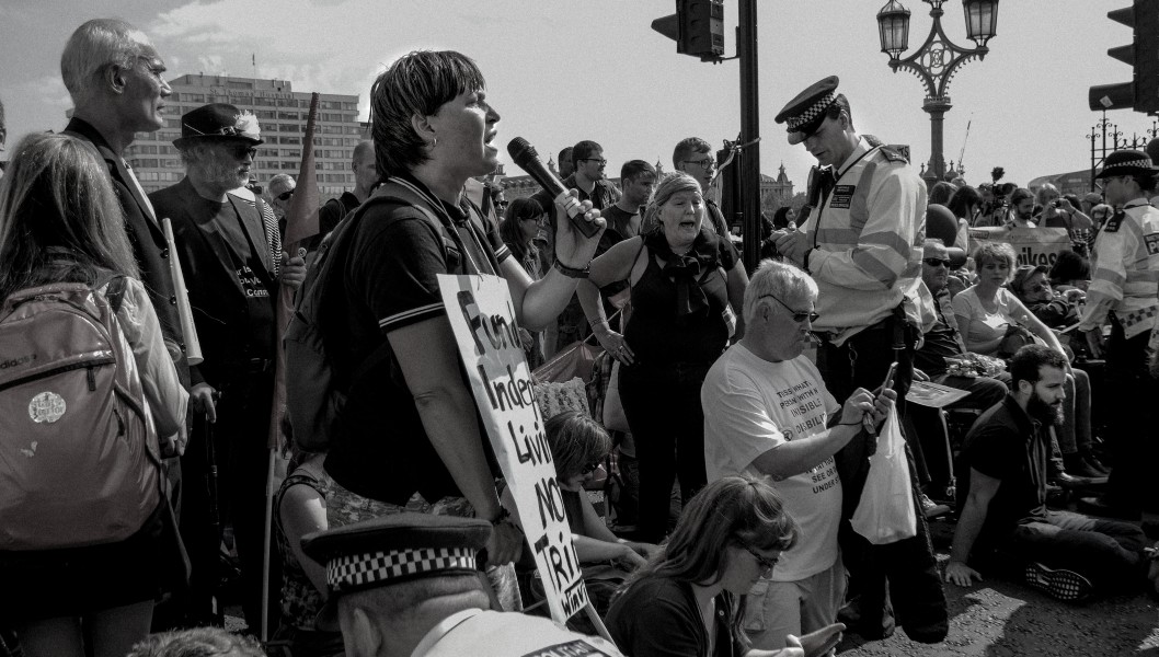 DPAC - Rights Not Games - A Week Of Action - September 4th-10th 2016 Westminster Bridge. the UK became the first country in the world to be investigated by the United Nations for grave and systematic violations of Disabled people’s rights. Photographs by Christopher John Ball - Part Two DPAC - Rights Not Games - A Week Of Action - September 4th-10th 2016 Westminster Bridge. the UK became the first country in the world to be investigated by the United Nations for grave and systematic violations of Disabled people’s rights. Photographs by Christopher John Ball - Part Two