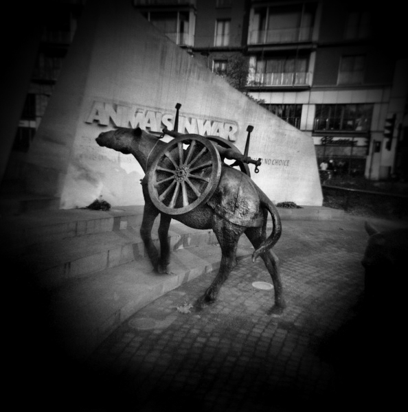 Holga photograph of Animals War Memorial London - 2 by Christopher John Ball Holga photograph of Animals War Memorial London - 2 by Christopher John Ball