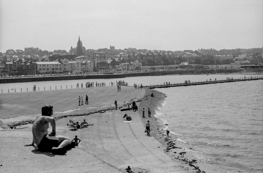 Over looking beach, New Brighton 1988 From British Coastal Resorts - Photographic Essay by Christopher John Ball Over looking beach, New Brighton 1988 From British Coastal Resorts - Photographic Essay by Christopher John Ball