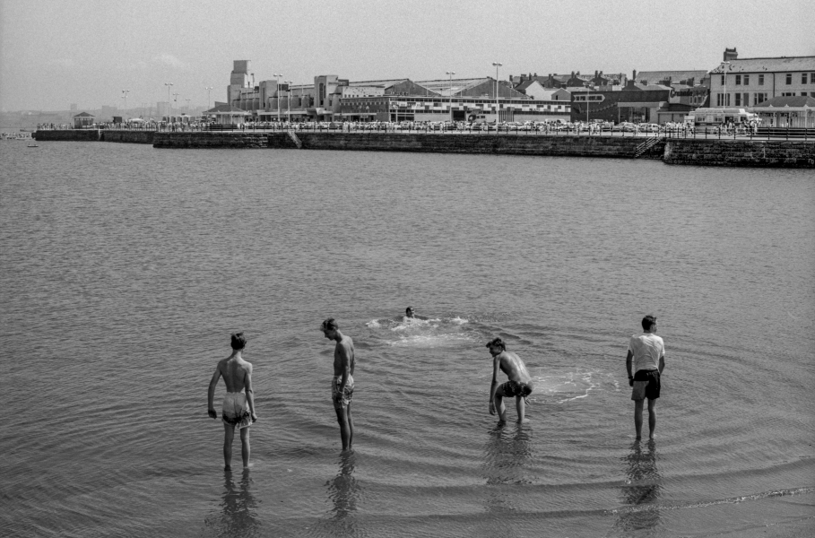 Bathers, New Brighton 1988 From British Coastal Resorts - Photographic Essay by Christopher John Ball Bathers, New Brighton 1988 From British Coastal Resorts - Photographic Essay by Christopher John Ball