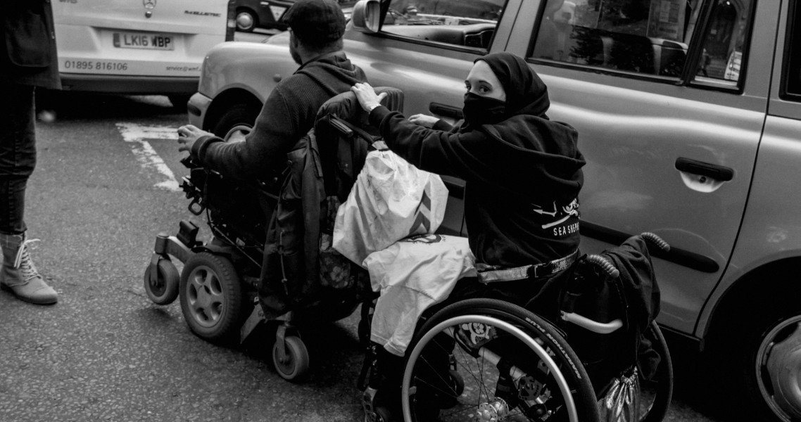 DPAC 'Trash The Tories' Demonstration 2017 General Election, London. 2nd May 2017 - Part One - Road Block. Photographs by Christopher John Ball DPAC 'Trash The Tories' Demonstration 2017 General Election, London. 2nd May 2017 - Part One - Road Block.