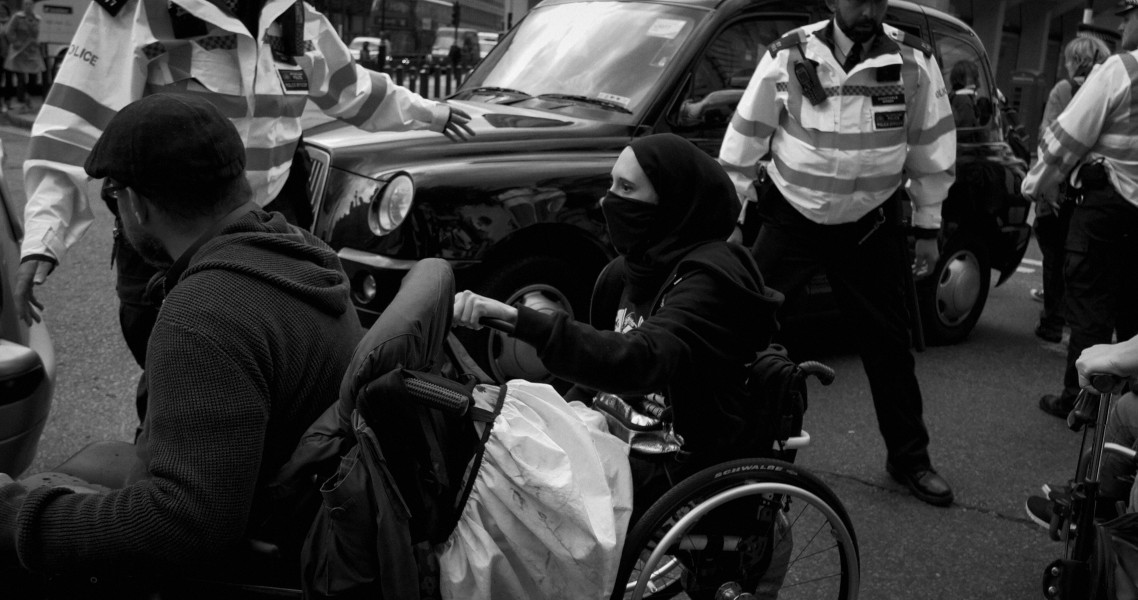 DPAC 'Trash The Tories' Demonstration 2017 General Election, London. 2nd May 2017 - Part One - Road Block. Photographs by Christopher John Ball DPAC 'Trash The Tories' Demonstration 2017 General Election, London. 2nd May 2017 - Part One - Road Block.