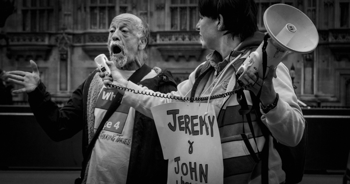DPAC 'Trash The Tories' Demonstration 2017 General Election, London. 2nd May 2017 - Part One - Old Palace Yard. Photographs by Christopher John Ball DPAC 'Trash The Tories' Demonstration 2017 General Election, London. 2nd May 2017 - Part One - Old Palace Yard.