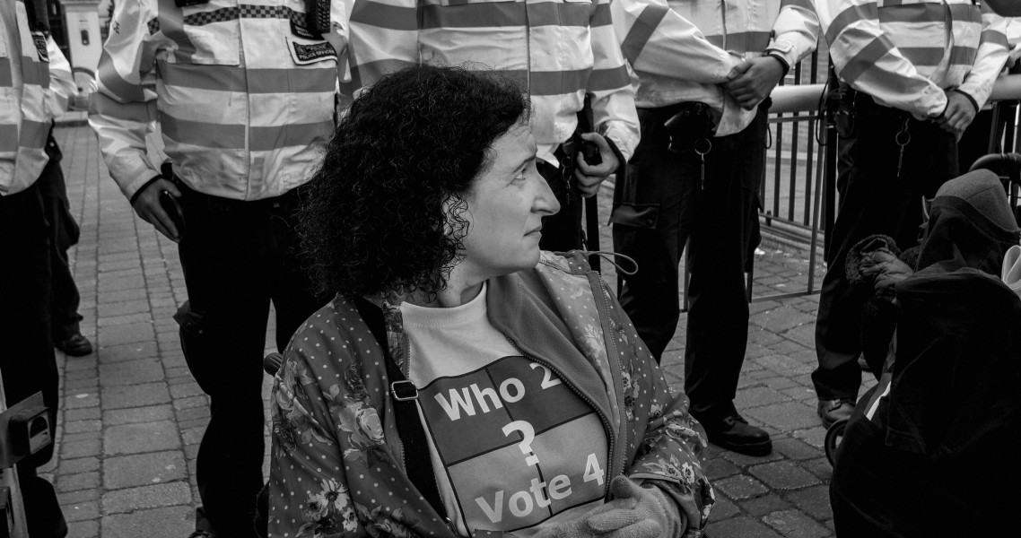 DPAC 'Trash The Tories' Demonstration 2017 General Election, London. 2nd May 2017 - Part Four - Outside Conservative Party HQ. Photographs by Christopher John Ball DPAC 'Trash The Tories' Demonstration 2017 General Election, London. 2nd May 2017 - Part Four - Outside Conservative Party HQ.