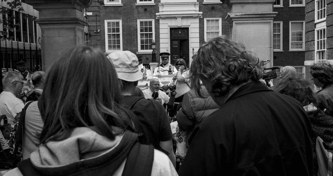 DPAC 'Trash The Tories' Demonstration 2017 General Election, London. 2nd May 2017 - Part Four - Outside Conservative Party HQ. Photographs by Christopher John Ball DPAC 'Trash The Tories' Demonstration 2017 General Election, London. 2nd May 2017 - Part Four - Outside Conservative Party HQ.