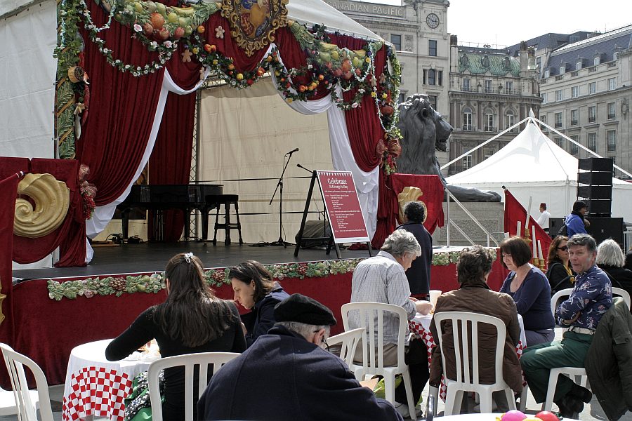 London - A City and its People - St Georges Day Trafalgar Square 2008 - A photographic study by Christopher John Ball - Photographer and Writer