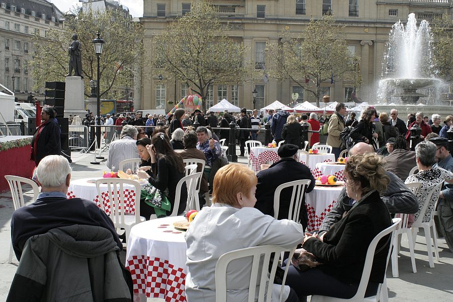 London - A City and its People - St Georges Day Trafalgar Square 2008 - A photographic study by Christopher John Ball - Photographer and Writer