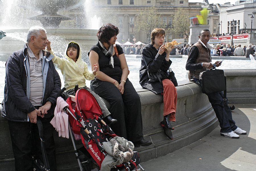 London - A City and its People - St Georges Day Trafalgar Square 2008 - A photographic study by Christopher John Ball - Photographer and Writer