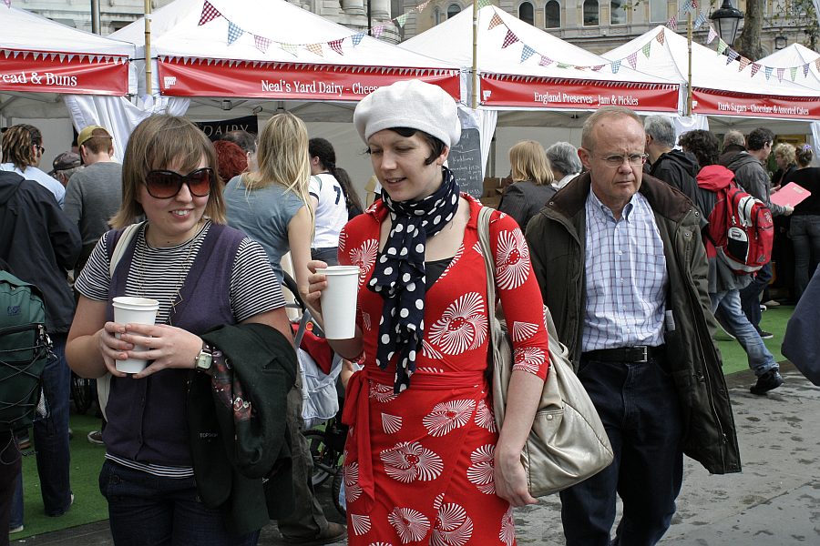 London - A City and its People - St Georges Day Trafalgar Square 2008 - A photographic study by Christopher John Ball - Photographer and Writer