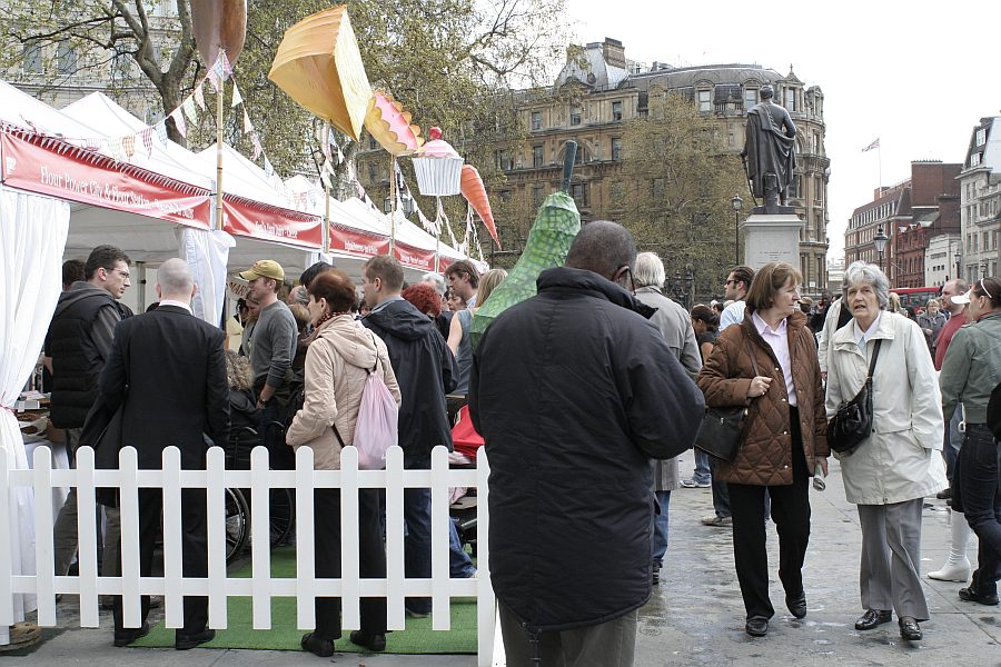 London - A City and its People - St Georges Day Trafalgar Square 2008 - A photographic study by Christopher John Ball - Photographer and Writer