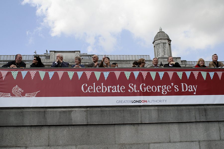 London - A City and its People - St Georges Day Trafalgar Square 2008 - A photographic study by Christopher John Ball - Photographer and Writer
