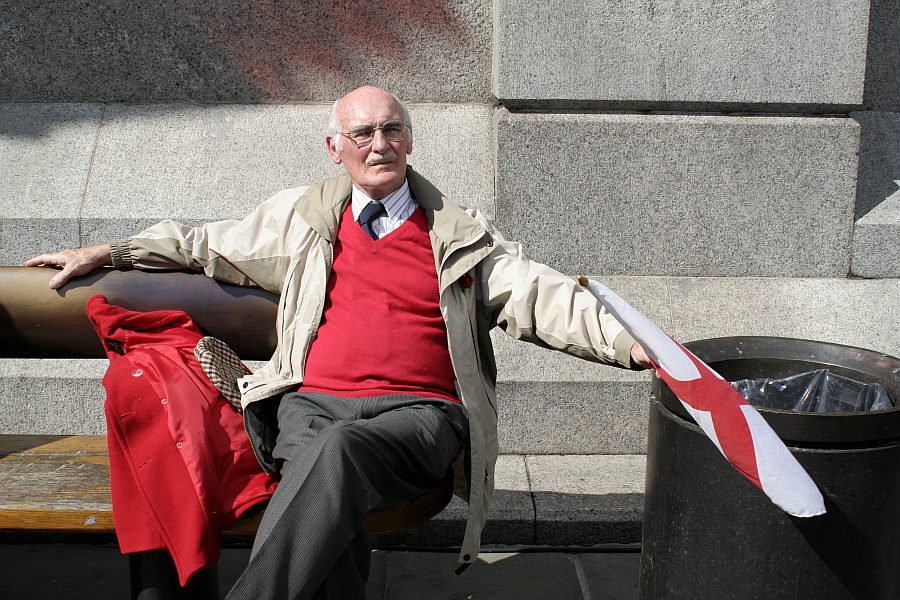 London - A City and its People - St Georges Day Trafalgar Square 2008 - A photographic study by Christopher John Ball - Photographer and Writer